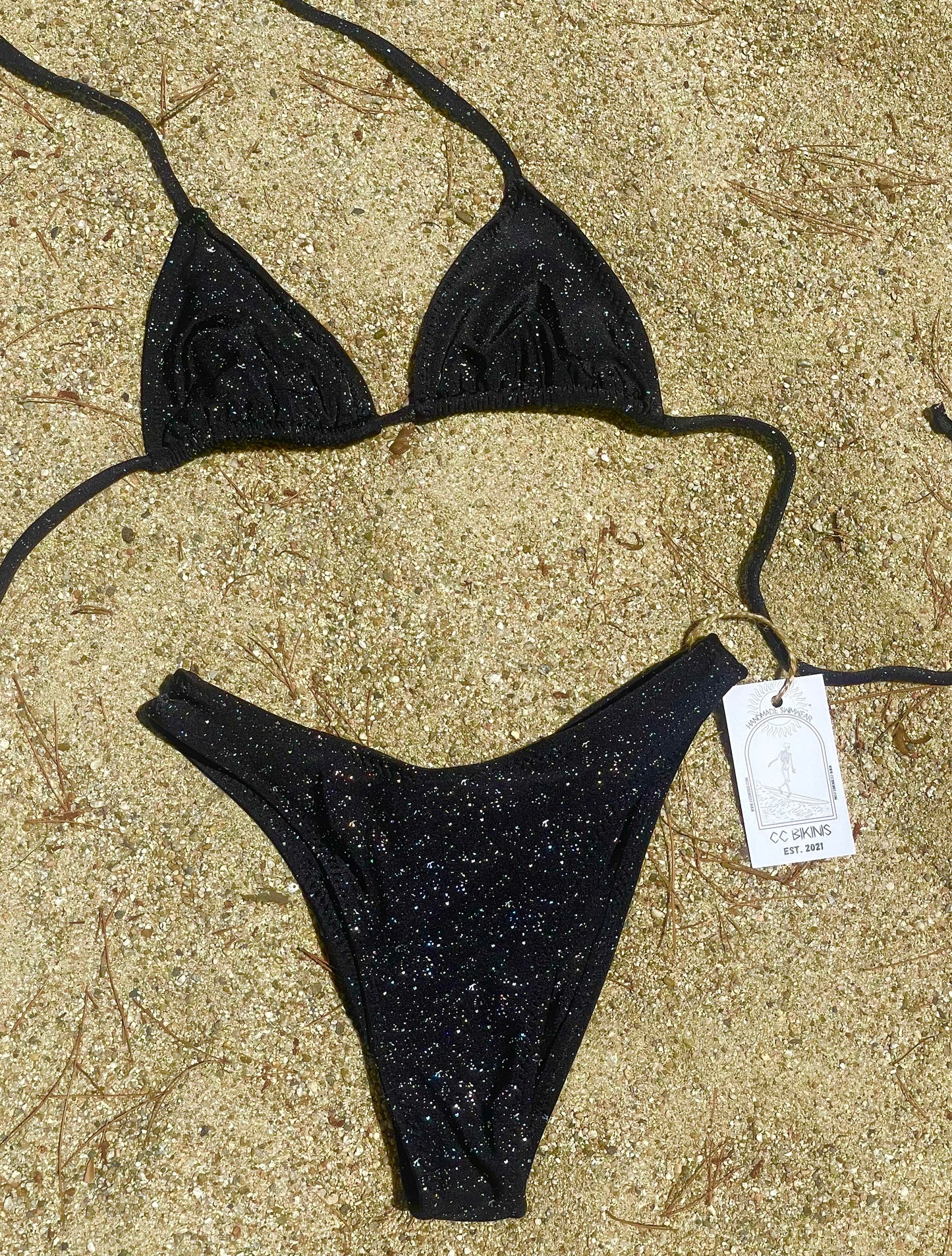 PRE MADE SPARKLY BLACK KINI