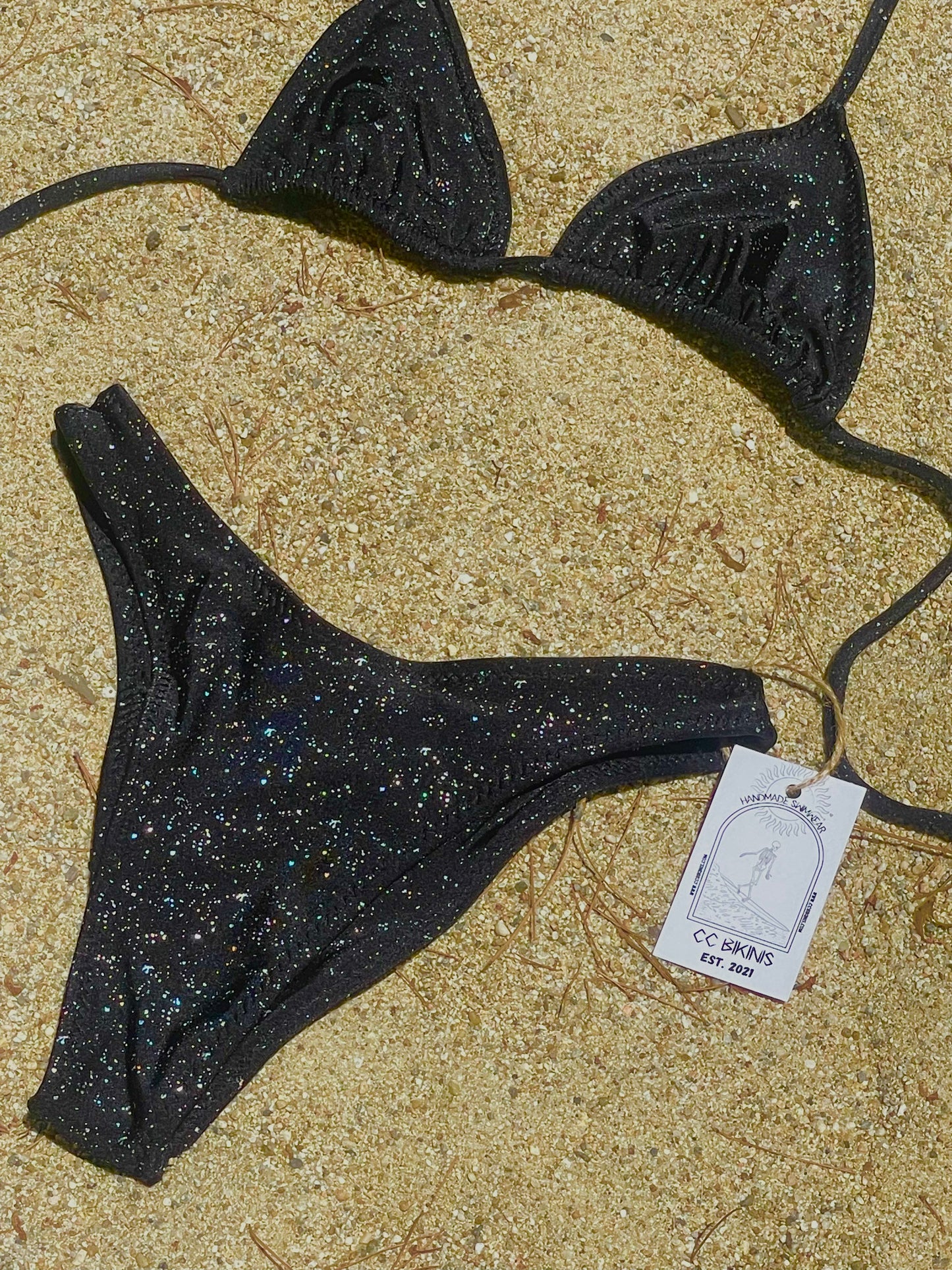 PRE MADE SPARKLY BLACK KINI